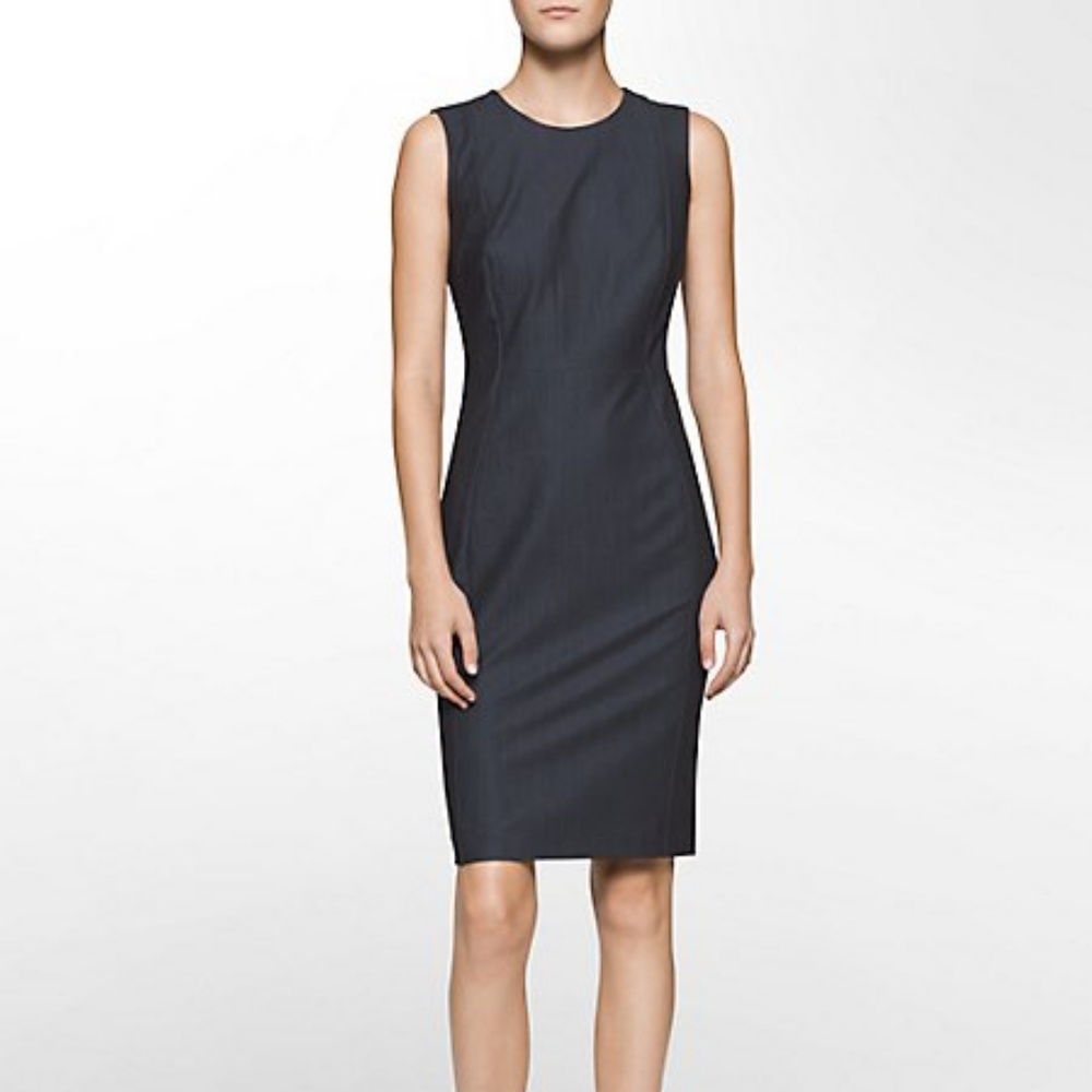 Calvin Klein Denim Sheath Dress NWT